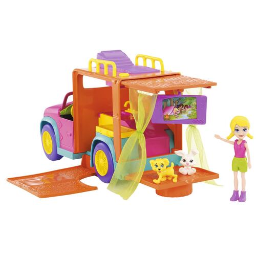 Polly Pocket! Supervehículo de Campamento