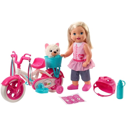 Muñeca Paseo en Bici Mattel Little Mommy