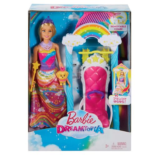 Barbie Dreamtopia Trono de Arcoíris