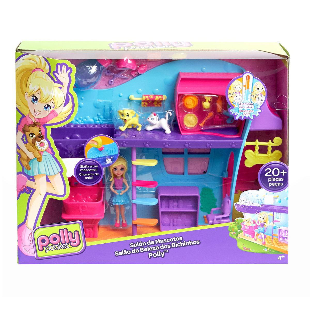 Polly Pocket Salón de Mascotas Polly