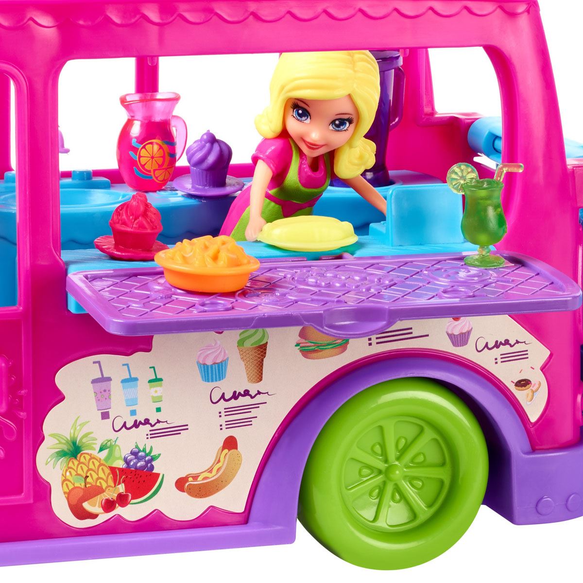 Camión De Licuados Juegos De Polly Pocket En Carro Camion De