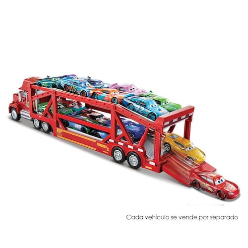 Disney Pixar Cars Mack Camión Trasportador de Vehículos de 3 Años en Adelante.
