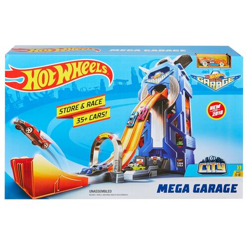 Hot Wheels City Pista de Juguete Mega Garage Giratorio
