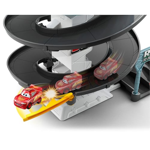 Disney Pixar Cars Pista de Juguete Pista Rust-eze en Espiral