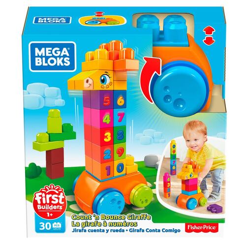 Construcción Infantil y Preescolar Jirafa de Bloques Mega Bloks