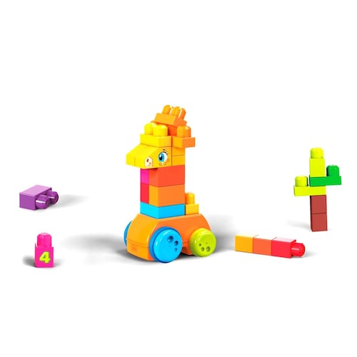 Construcción Infantil y Preescolar Jirafa de Bloques Mega Bloks