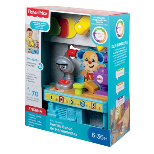 F-P Perrito banco de herramientas Fisher Price