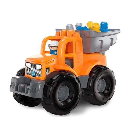 Juguete para Bebés Mega Bloks Tractor de Construcción, 12 bloques First Builders