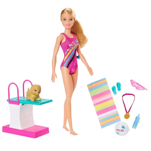 Barbie Dreamhouse Adventures Muñeca Nadadora con Accesorios