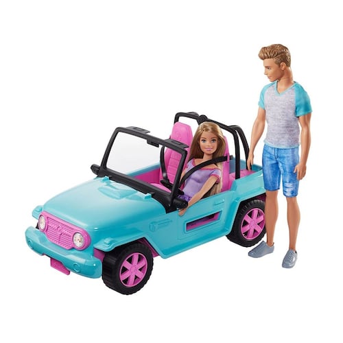 Muñeco Barbie Ken y Barbie Vehículo Estate