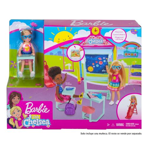 Barbie Club Chelsea  Muñeca Chelsea Set de Juego Escuela