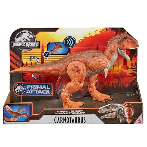 Jurassic World Core Figura de Acción Carnotauro Control de Ataque