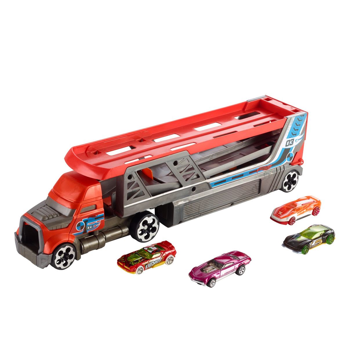 Hot Wheels Action Súper Remolque Lanzador