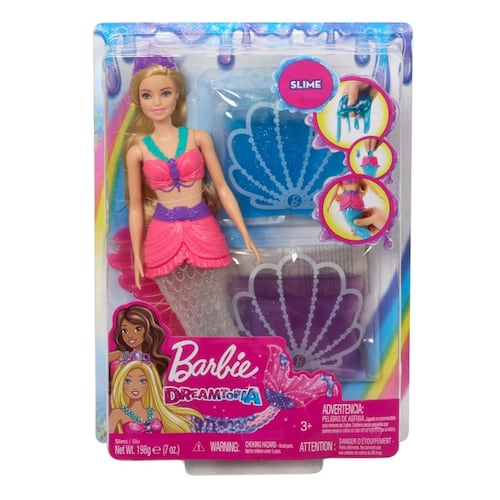 Muñeca Barbie Sirena con Slime Dreamtopia