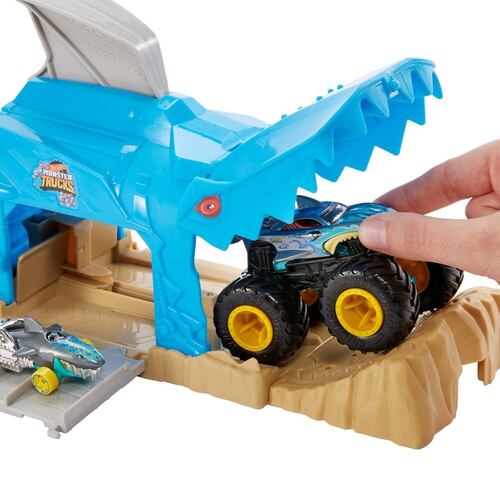 Hot Wheels Monster Trucks Lanzador Shark