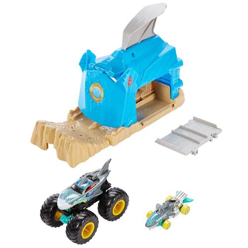 Hot Wheels Monster Trucks Lanzador Shark