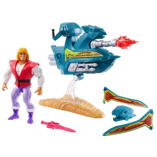 Masters Of The Universe Origins Jet Sled Y Príncipe Adam