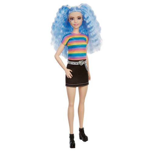 Barbie Fashionista Cabello Azul Ondulado