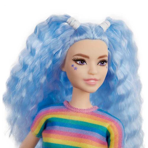 Barbie Fashionista Cabello Azul Ondulado