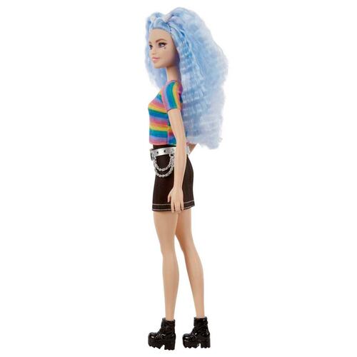Barbie Fashionista Cabello Azul Ondulado