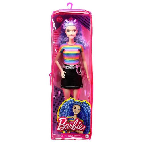 Barbie Fashionista Cabello Azul Ondulado