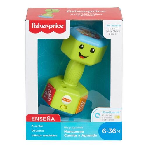 Fisher-Price Ríe Y Aprende Mancuerna Cuenta Y Aprende