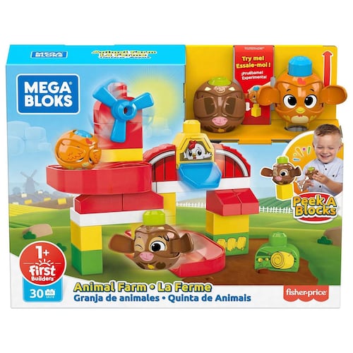 Mega Bloks Peek A Blocks, Granja de Animales