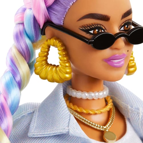 Barbie Fashionista, Barbie Extra trenzas de arcoiris, Muñeca