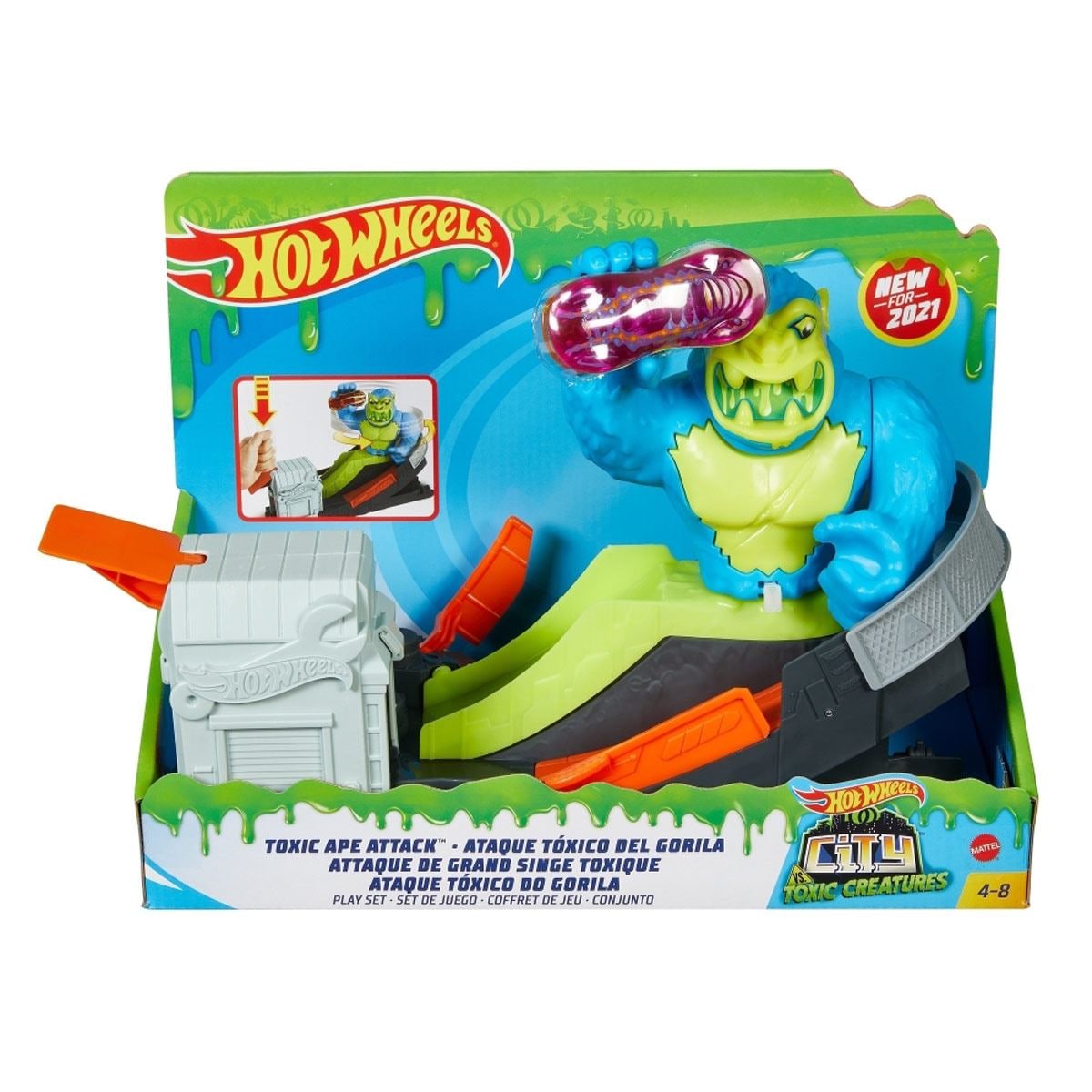 Hot Wheels Tiburon Pista De Juguete Hot Wheels City Ataque