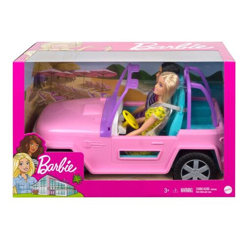 Barbie Estate Jeep Con Muñeca y amiga