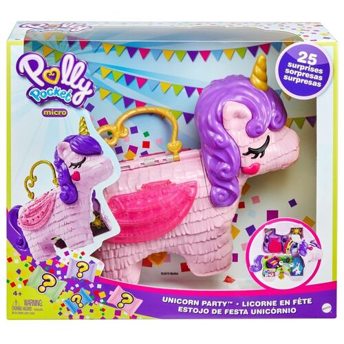 Polly Pocket, Piñata De Unicornio Con Sorpresas