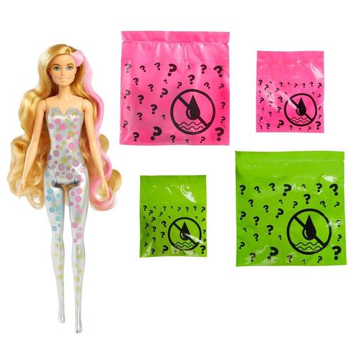 Barbie Color Reveal, Surtido de Fiesta, Muñeca para niñas de 3 años en adelante