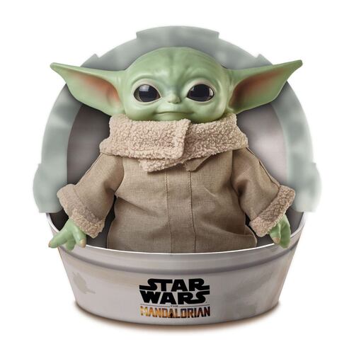  Mattel Star Wars - Juguete de peluche, figura de bebé Yoda de  11 pulgadas de The Mandalorian, personaje de peluche coleccionable con  bolsa de transporte para fanáticos de películas a partir