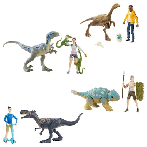 Jurassic World, Pack Personaje Y Dinosaurio