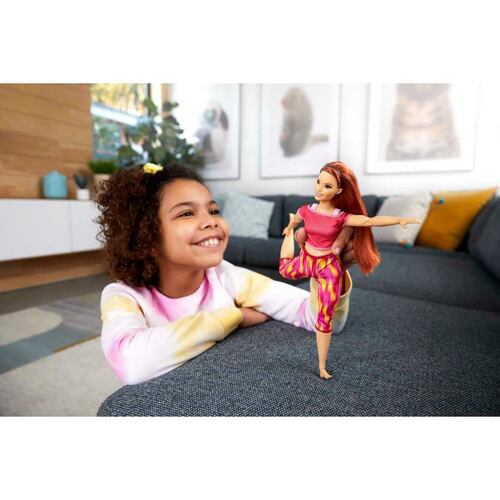 Barbie Fashion & Beauty Muñeca Día de Yoga Rojo