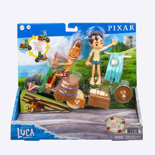 Disney Pixar Luca, Paquete Construye Tu Scooter