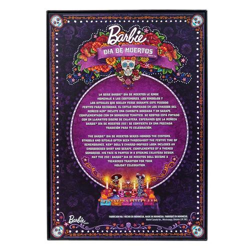 Barbie Collector, Barbie Ken Día de Muertos, Muñecas para niñas de 6 años en adelante