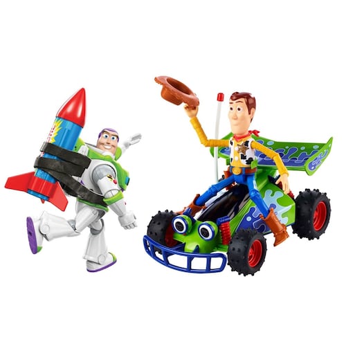 Disney Pixar Toy Story, Paquete Figuras Woody, Buzz Lightyear Y Rc