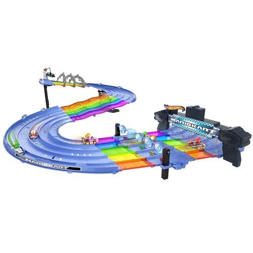 Hot Wheels Mario Kart, Pista Senda Arcoíris, Pista de Juguete