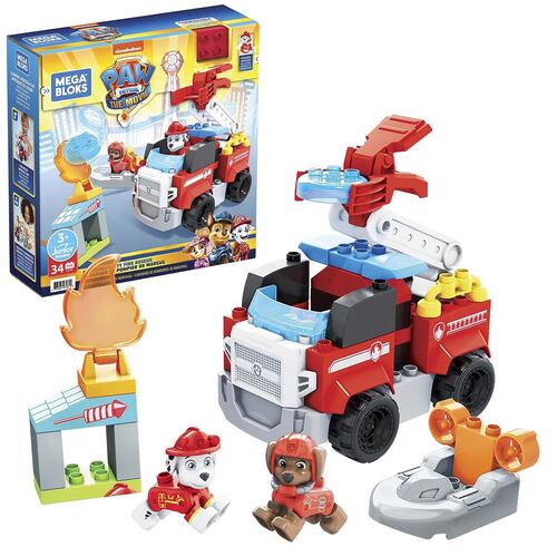 Mega Bloks Paw Patrol Camión de Bomberos de Marshall