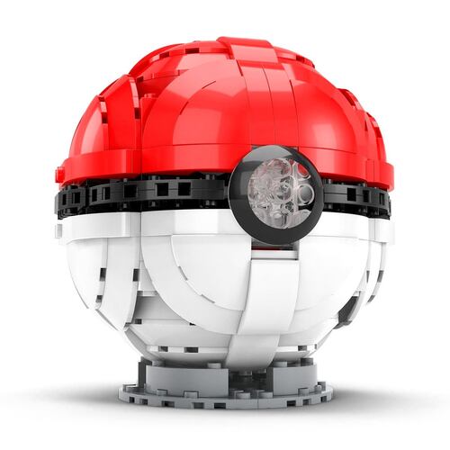 Mega Construx Pokemon, Pokébola Gigante, Juguete de Construcción para niños de 8 años en adelante