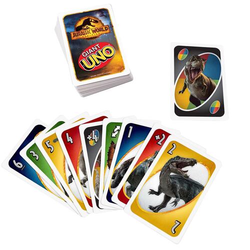 UNO Jurassic World UNO Gigante Jurassic World 3