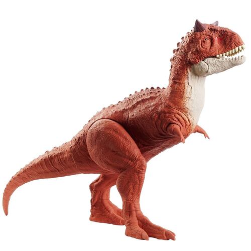 Jurassic World, Carnotauro, Dinosaurio de 12" con sonidos, Dinosaurio de juguete