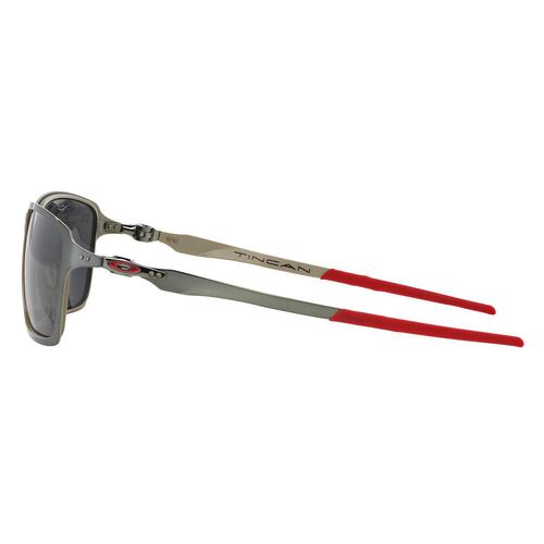 Lente Solar Oakley Tincan Gris en Metal Plateado