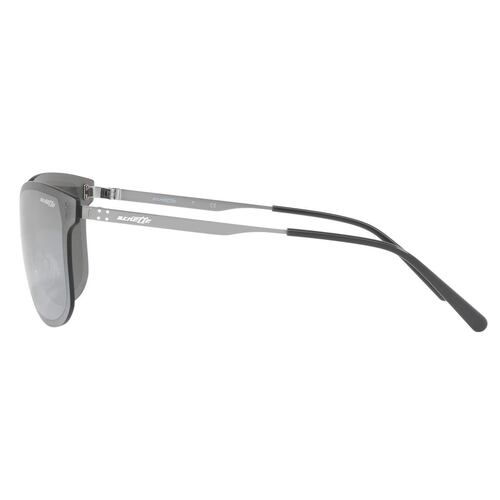 Lente Solar Arnette Hundo-P2 Espejeado Plateado en Metal Grafito