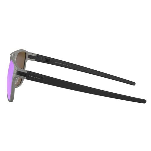 Lente Solar Oakley Latch Alpha Prizm Azul Metal Negro