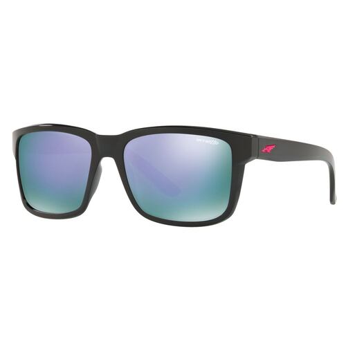 Lente Solar Arnette Swindle Espejeado Violeta Nylon Negro