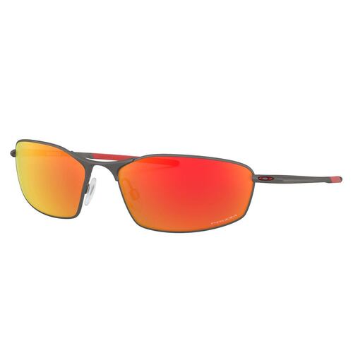 Lente Solar Wisher Prizm Rojo Espejeado Plata 0OO4141 Oakley