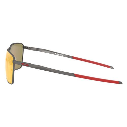 Lente Solar Oakley Ejector Rojo en Metal Plateado