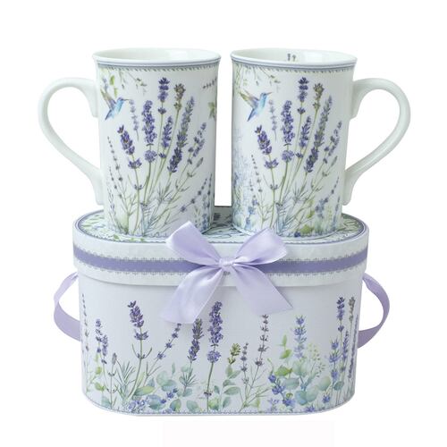 Set Tazas en Una Caja de Regalo Colección Lavender Garden BRIVOGUE
